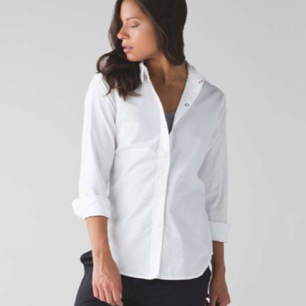 Lululemon Getaway Snap Button Down Collared Long … - image 7